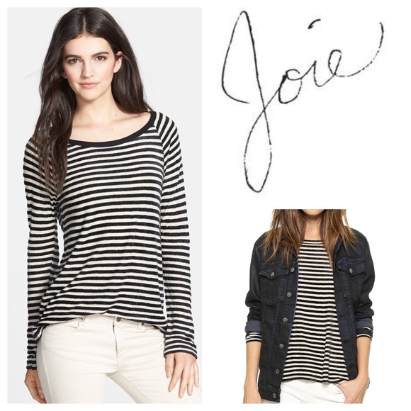 Joie Tops - NWT| Joie Ezrela Stripe Long Sleeve Top Tee